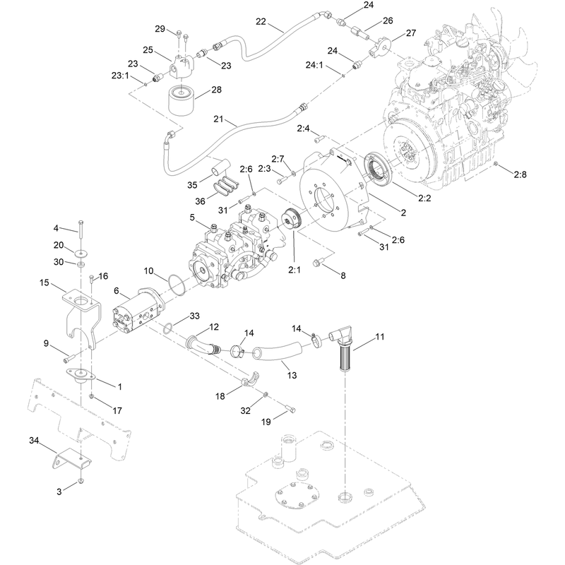 Tandem Pump and Gear Pump Assembly