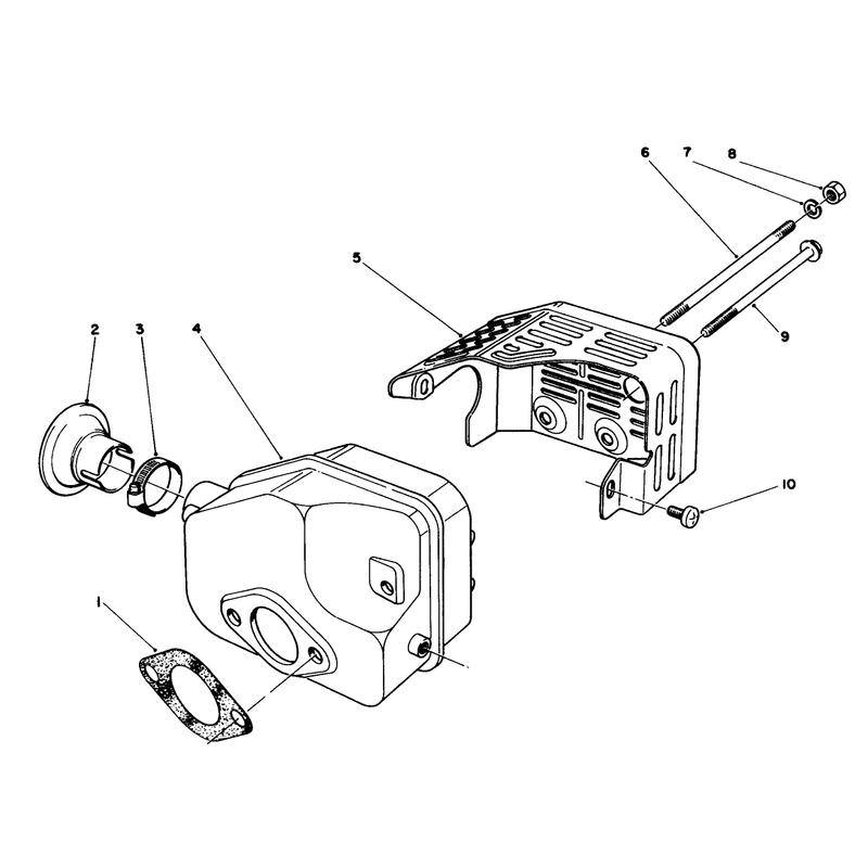 Muffler Assembly Engine No 47pk9