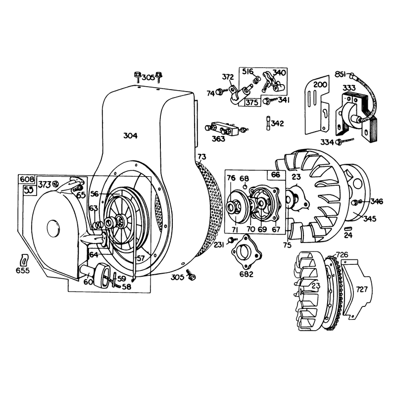 Engine Model No. 190402 Type 0989-01 (model 38155)