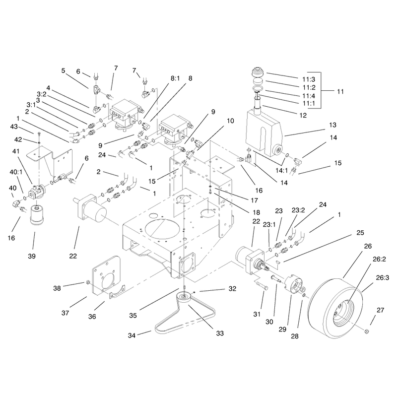 Hydraulic and Drive System Assembly