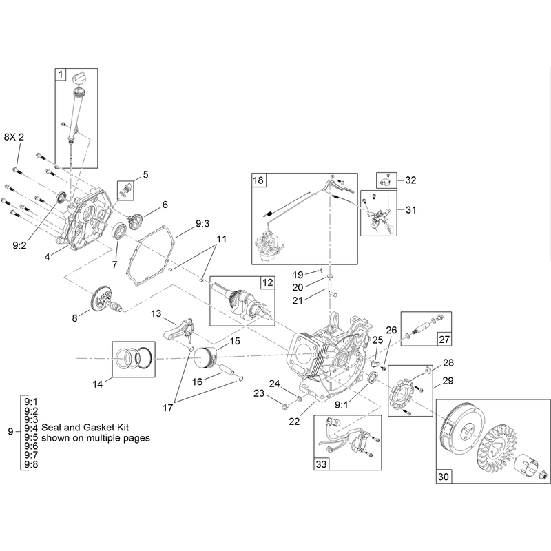 Crankcase  Engine Assembly