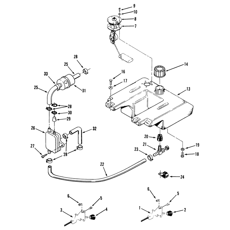 Throttle Choke and Fuel Controls
