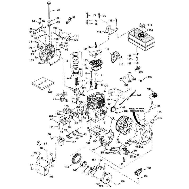 Engine Tecumseh Model No. H60-75504w