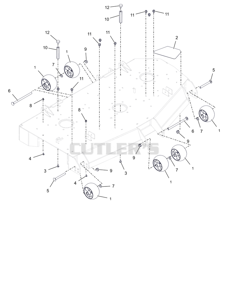 Anti-Scalp Wheels and Deck Stops – 52"