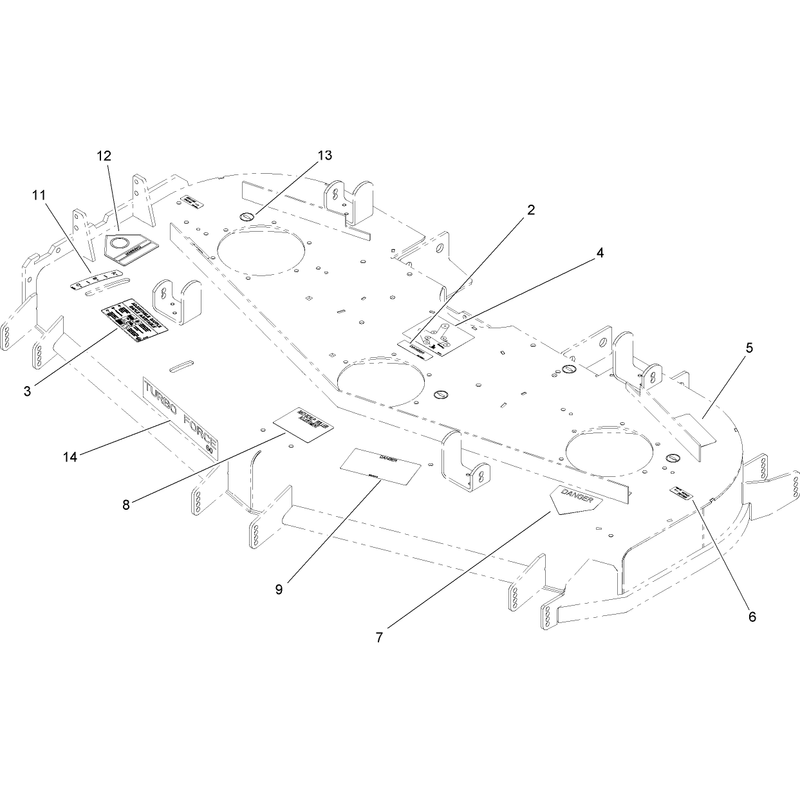 Deck Decal Assembly No 108-5945