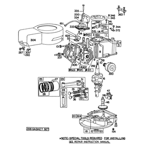 Briggs and Stratton Engine Model No 92908-2055-01