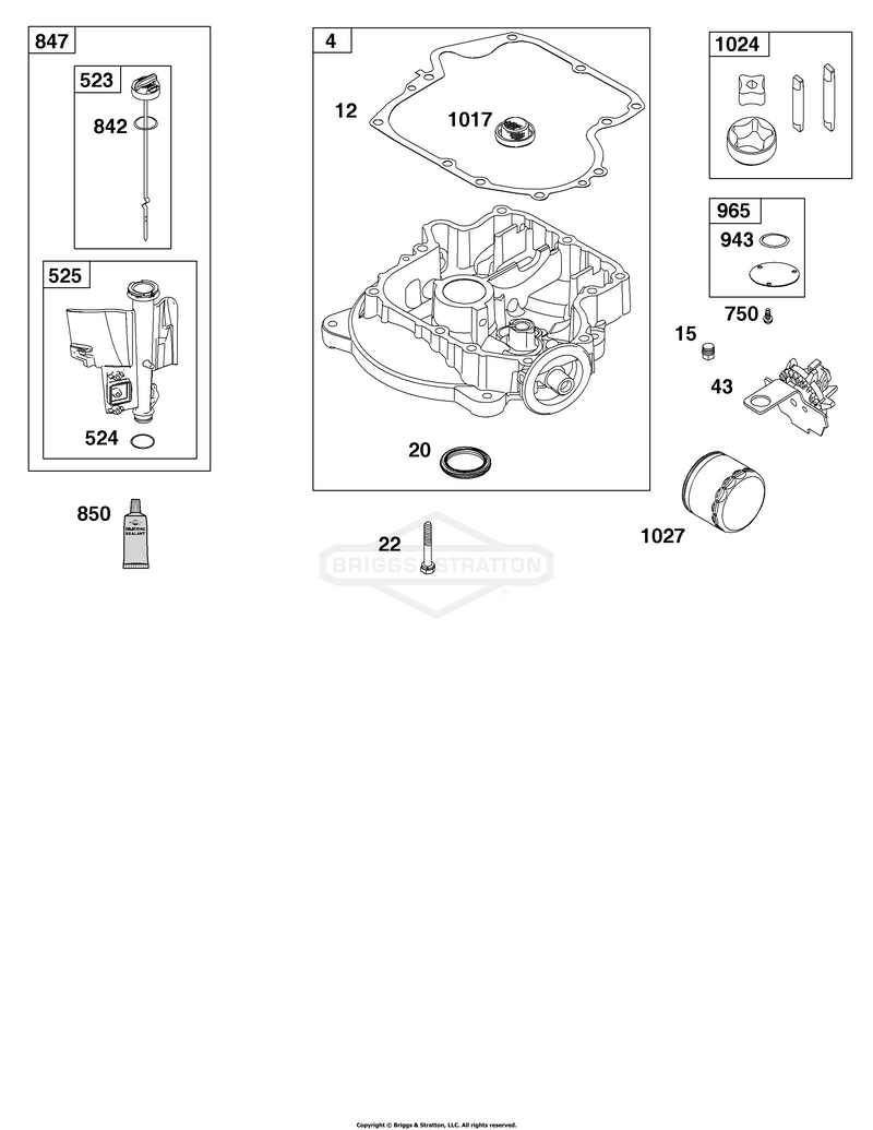 Crankcase Cover/Sump and Lubrication Group