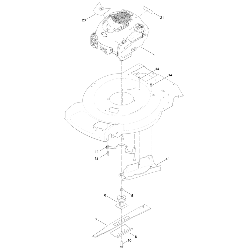 Engine and Blade Assembly