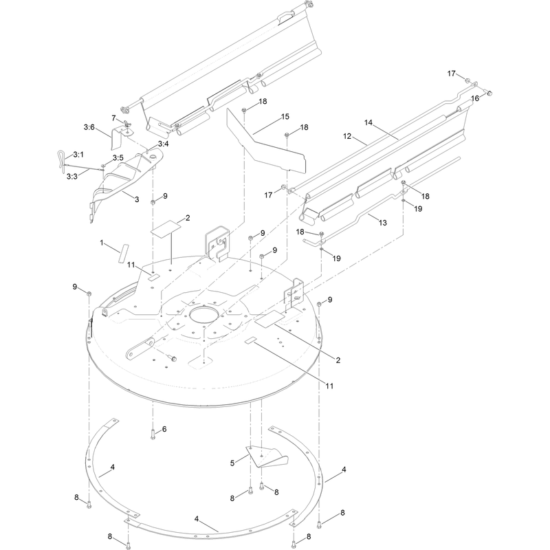 32 Inch Deck Assembly No. 131-3602