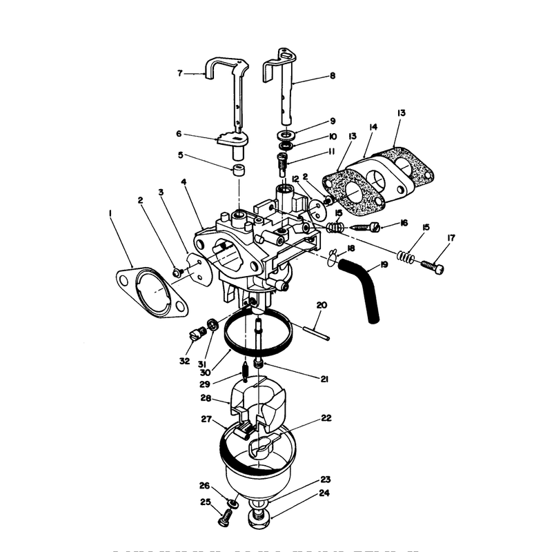Carburetor Assembly (engine Model No. Vmj8)
