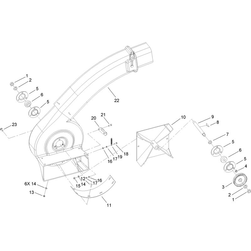 Blower Housing and Extension Assembly