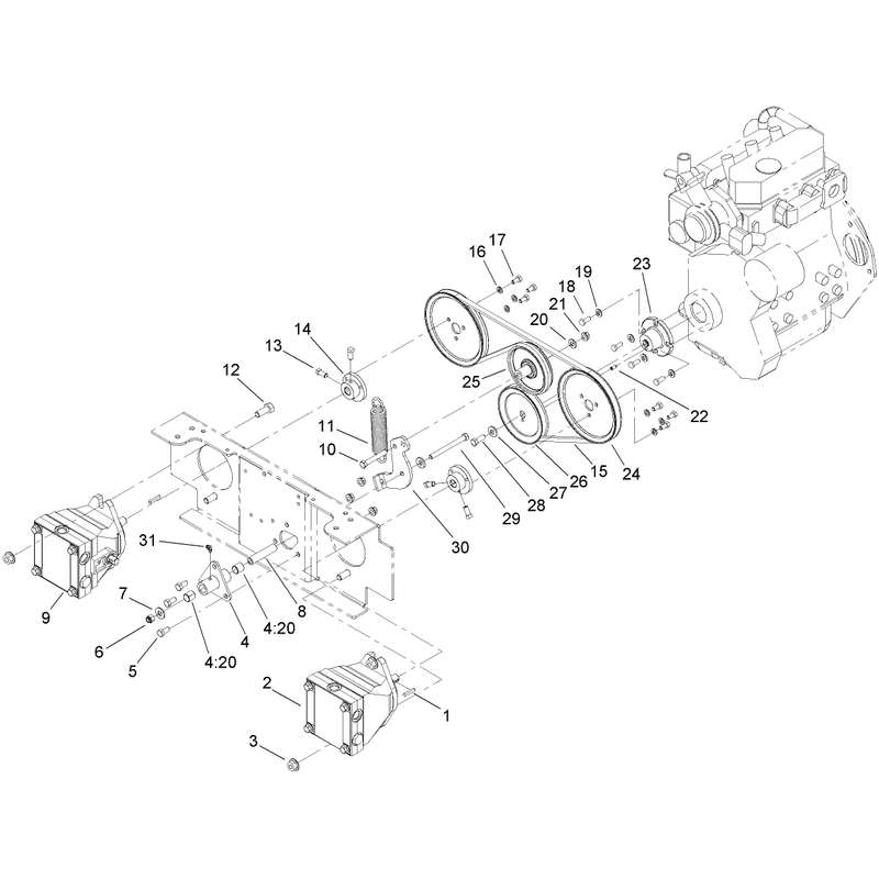 Wheel Pump Drive Assembly