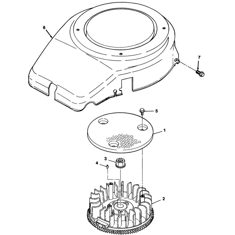 12.5hp Engine Flywheel & Cover Assembly