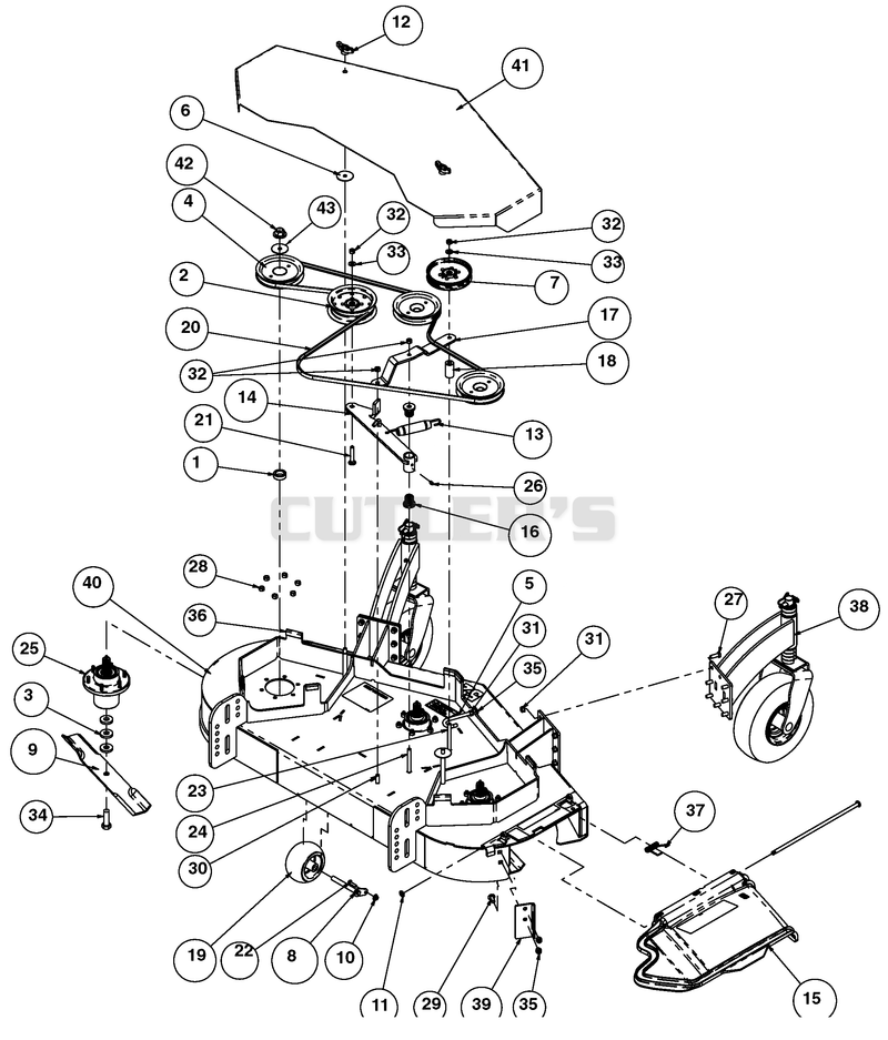 52" Deck Assembly