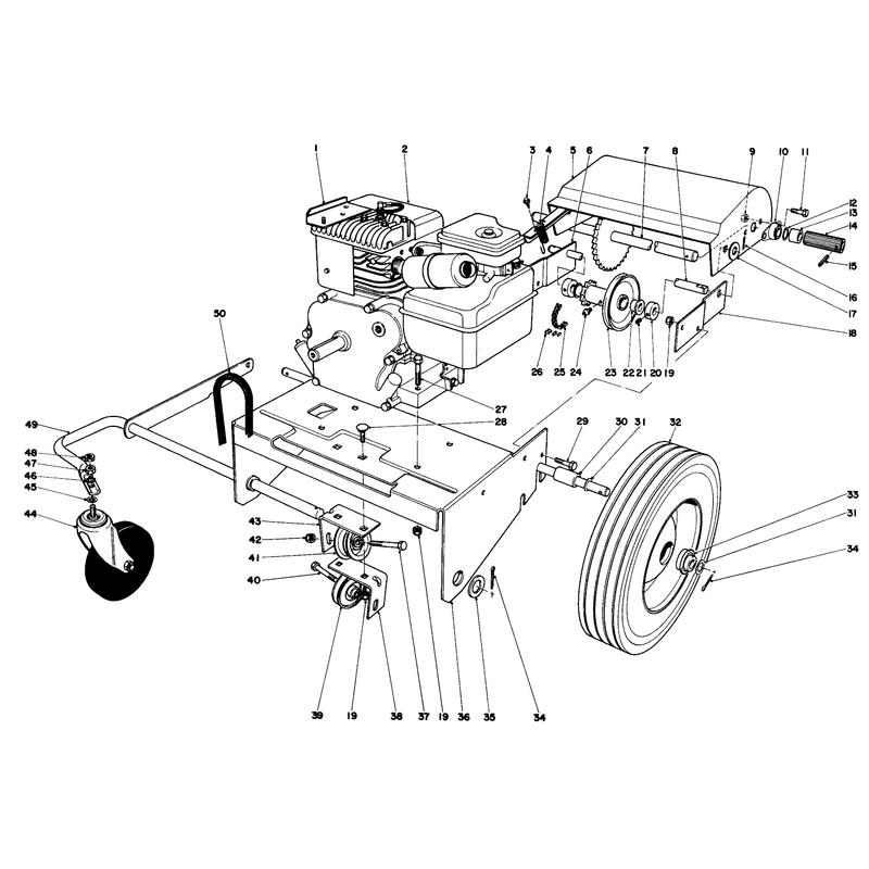 Engine and Base Assembly Model 62923