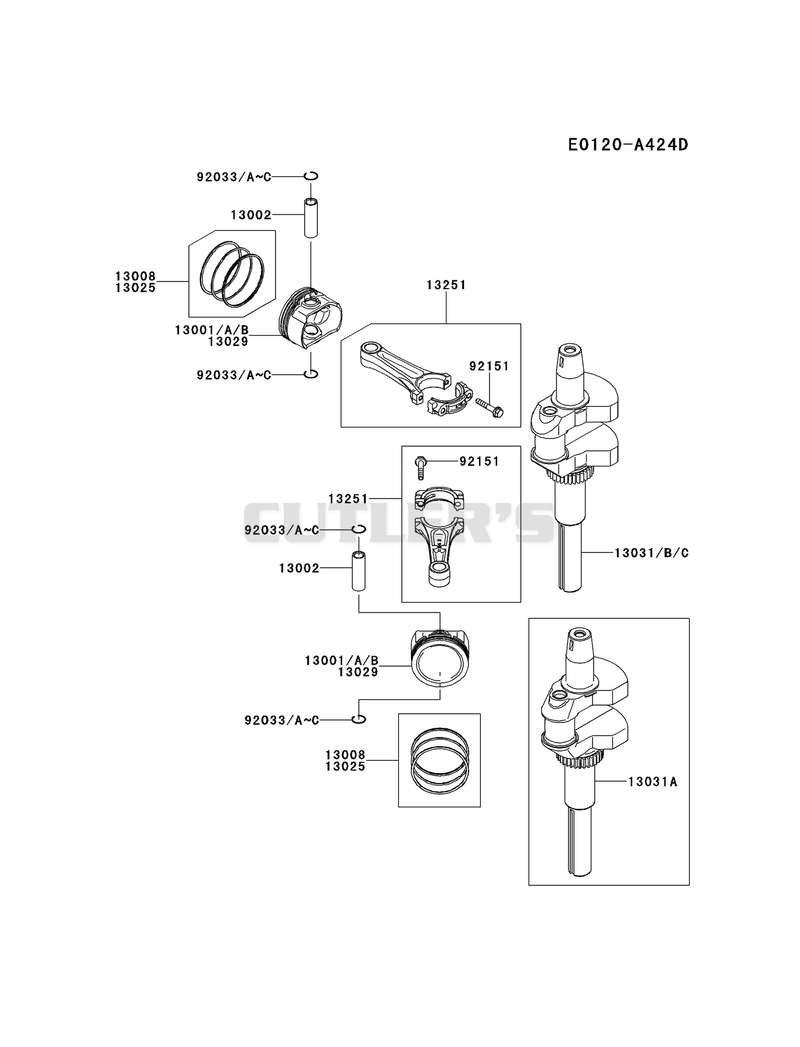 PISTON/CRANKSHAFT