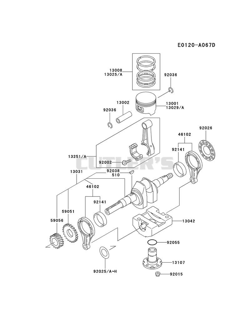 PISTON/CRANKSHAFT