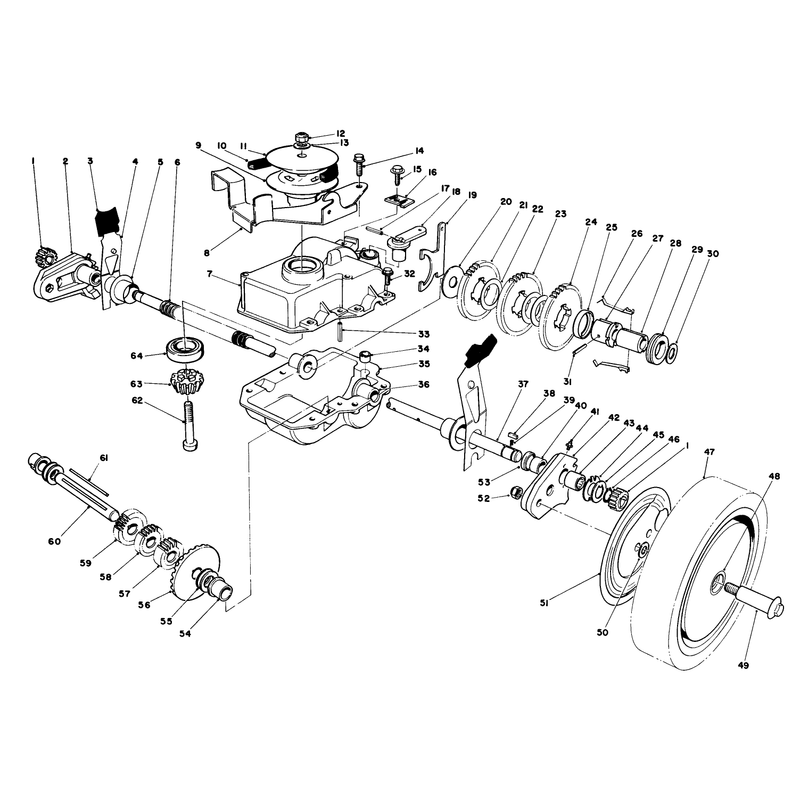 Gear Case Assembly Continuedmachine Serial No S 6900101 Thru 6903100