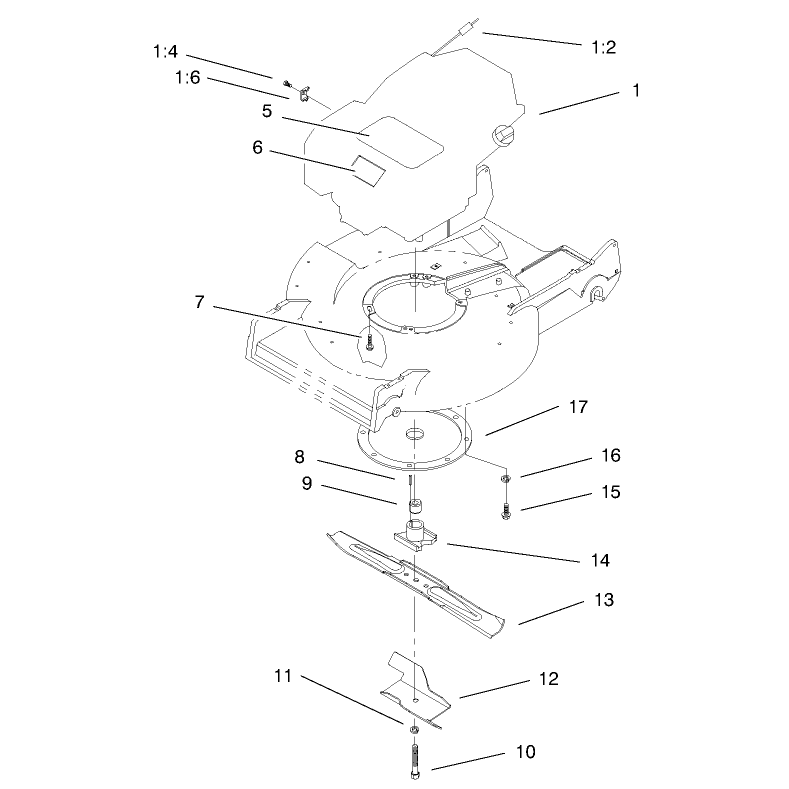 Engine and Blade Assembly