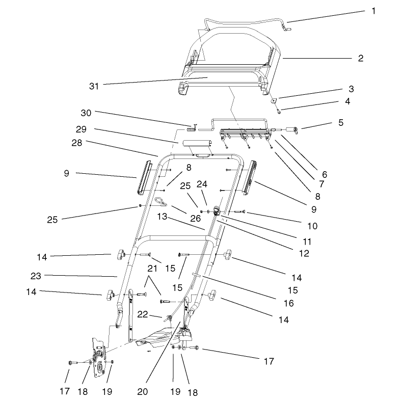 Handle and Controls Assembly