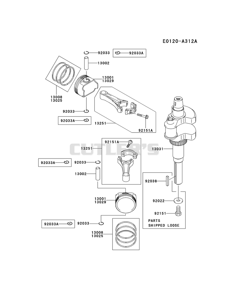 PISTON/CRANKSHAFT