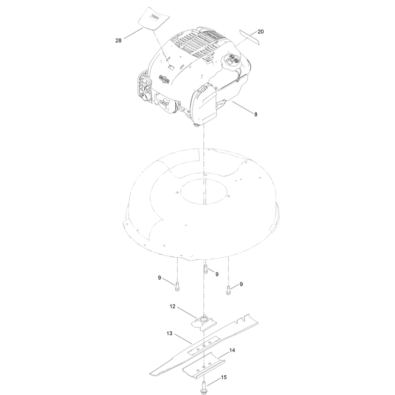 Engine and Blade Assembly
