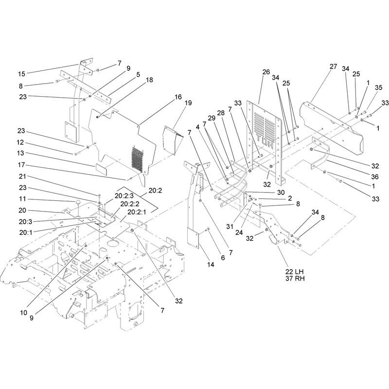 Cooling Mounting Frame Assembly