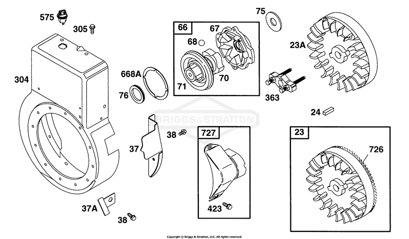 Blower Hsg, Flywheel