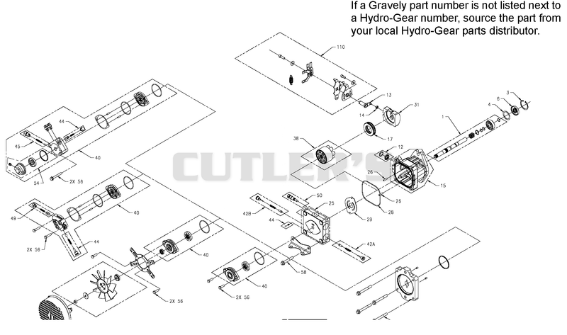 Hydro-Gear Hydrostatic Pump (Left Side)