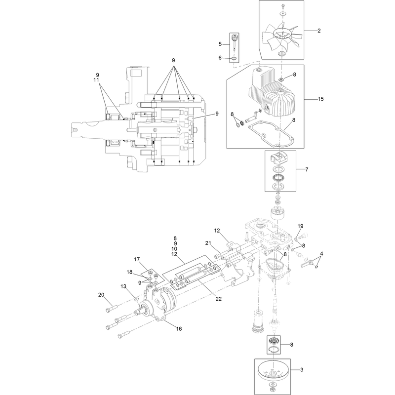 LH Hydro Assembly No. 126-1323