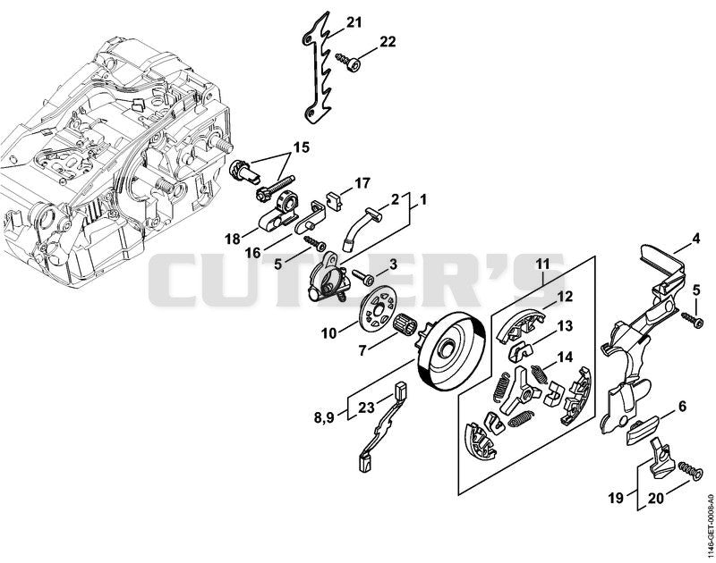 Oil pump, Clutch