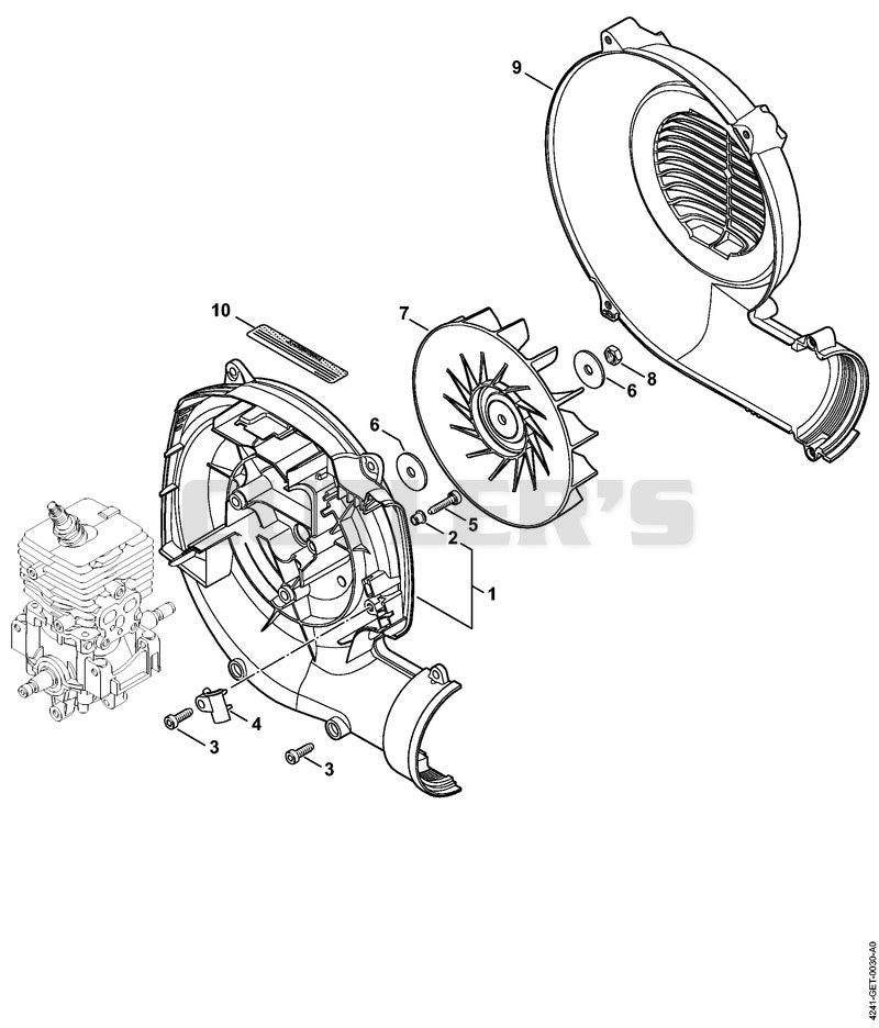 Fan housing, Fan wheel
