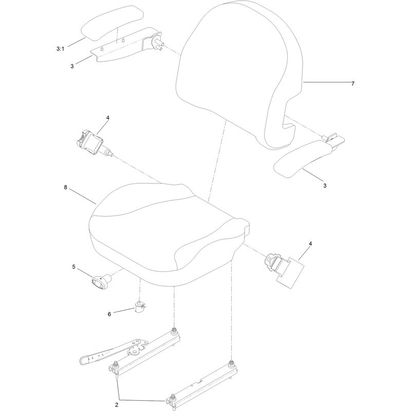 Seat Assembly No. 130-0801