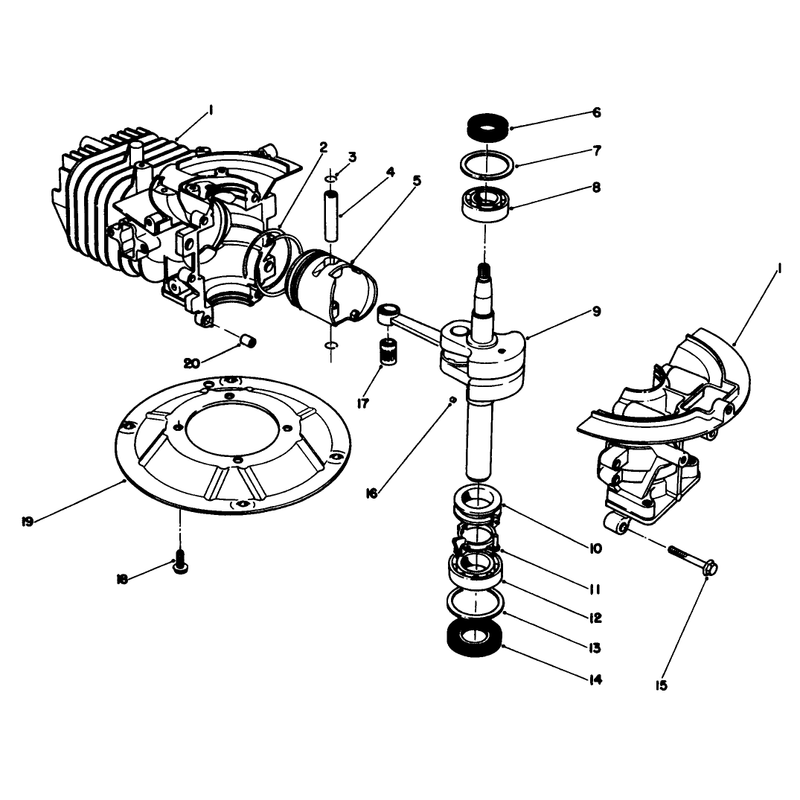 Crankshaft Assembly Model No 47pk9-3