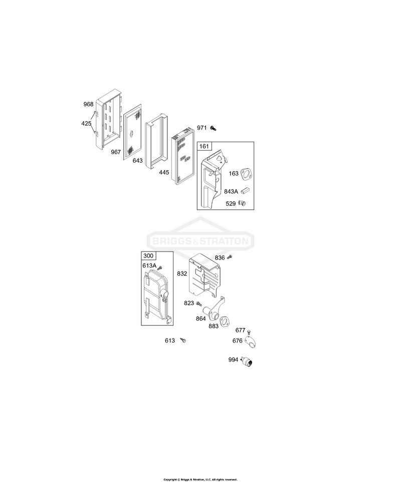 Air Cleaner Group, Muffler