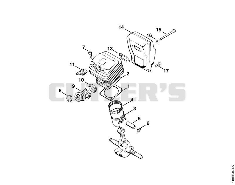 Cylinder, Muffler