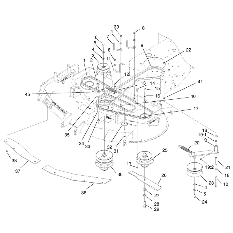 Spindle Idler Pulley and Belt Assembly