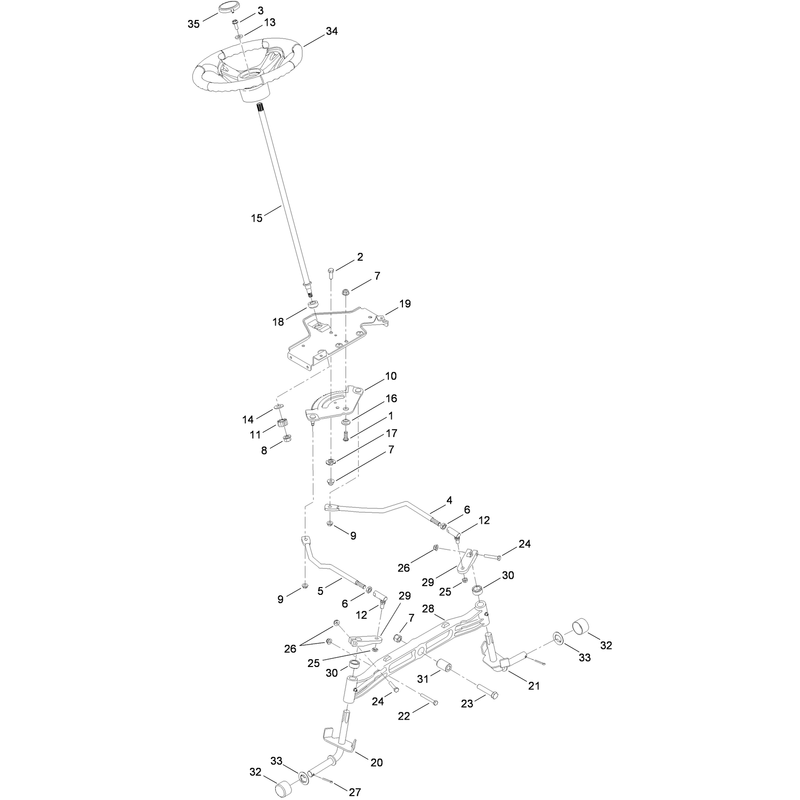 Steering and Front Axle Assembly