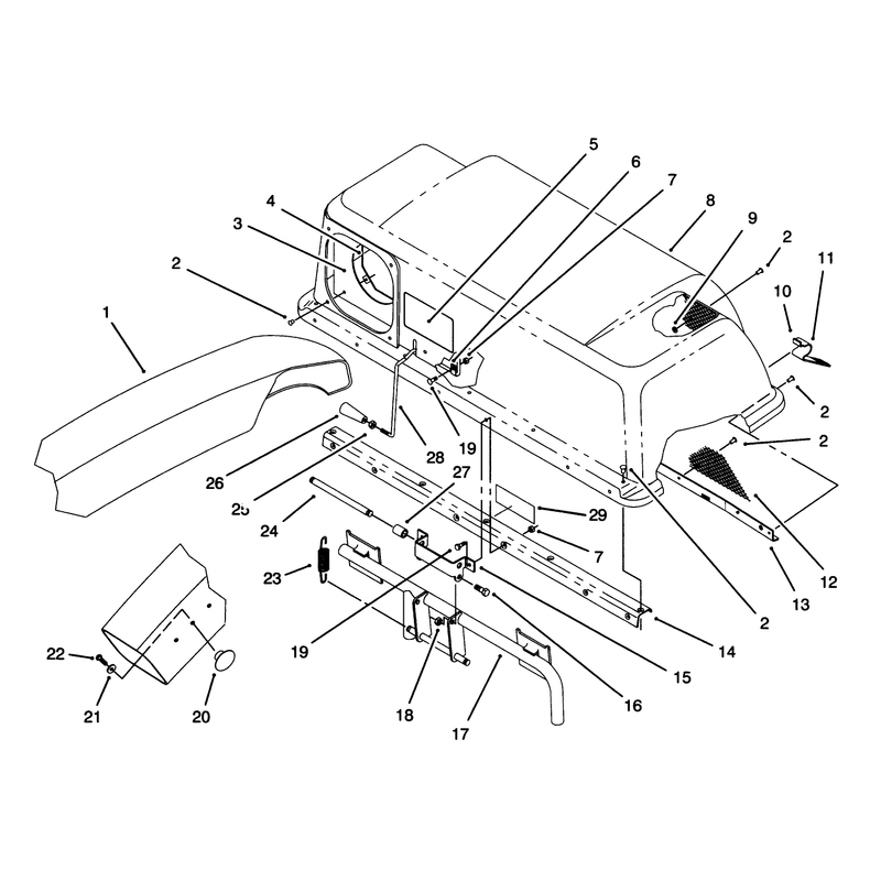 Hopper & Chute Assembly