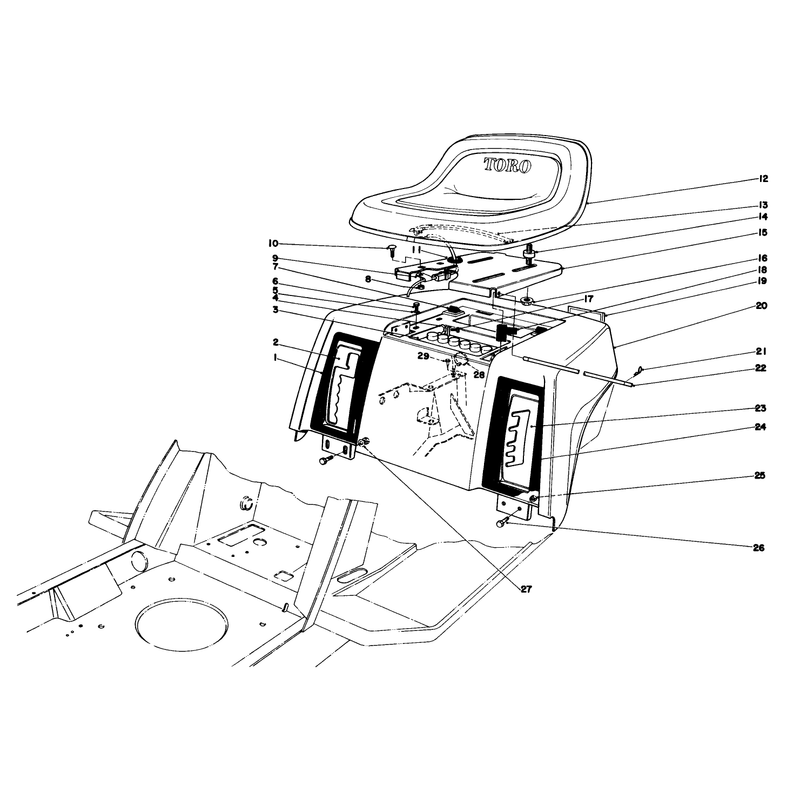 Rear Body & Seat Assembly