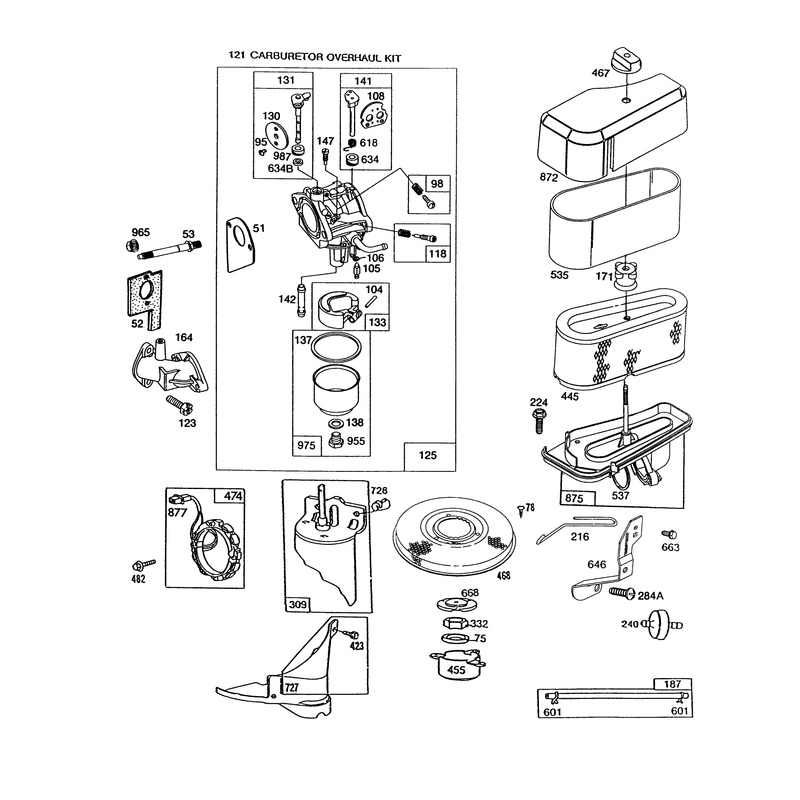 Engine Briggs & Stratton Model 286707-0120-01
