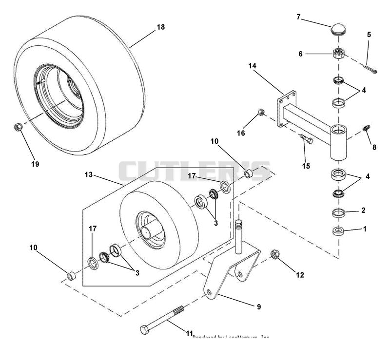 Caster Wheels And Rear Wheels