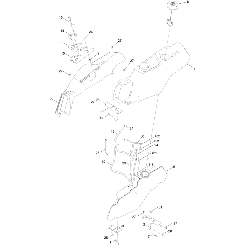 Fuel Pod and Body Styling Assembly