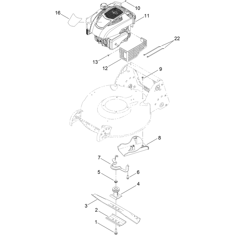 Engine and Blade Assembly