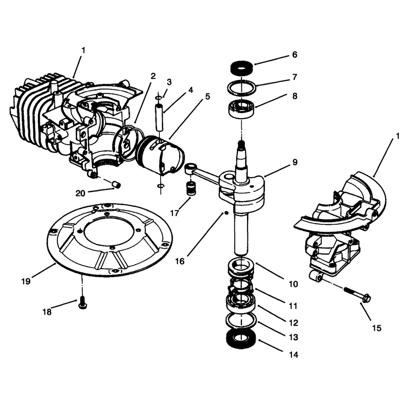 Crankshaft Assembly Model No 47pr4-3