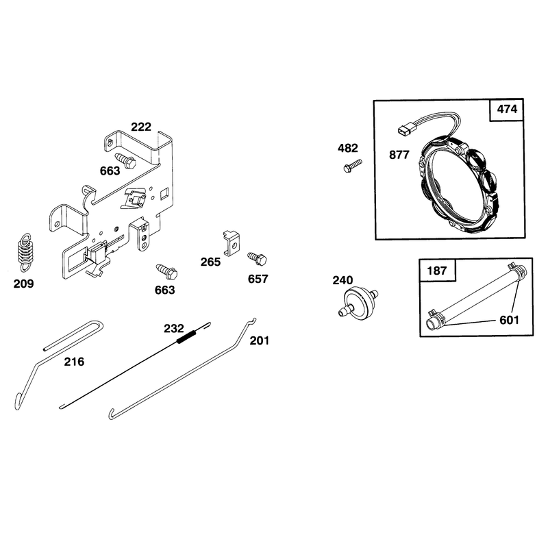 Engine Briggs and Stratton Model 282707-0119-01