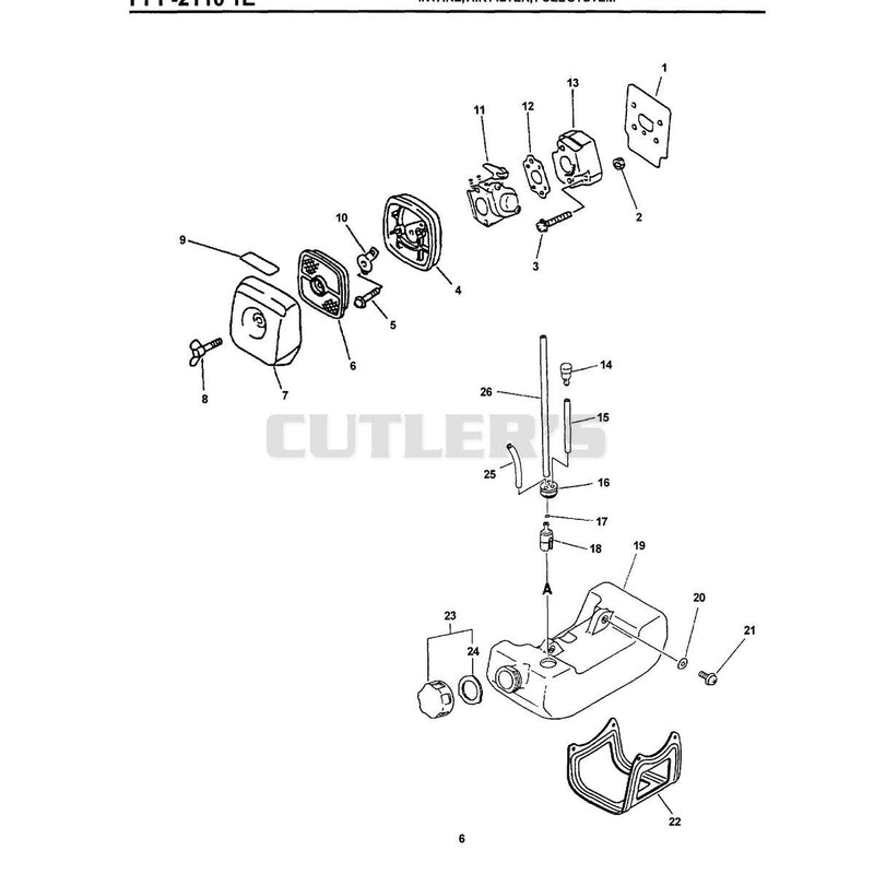 Intake, Air Filter, Fuel System Ppf-2110 1E