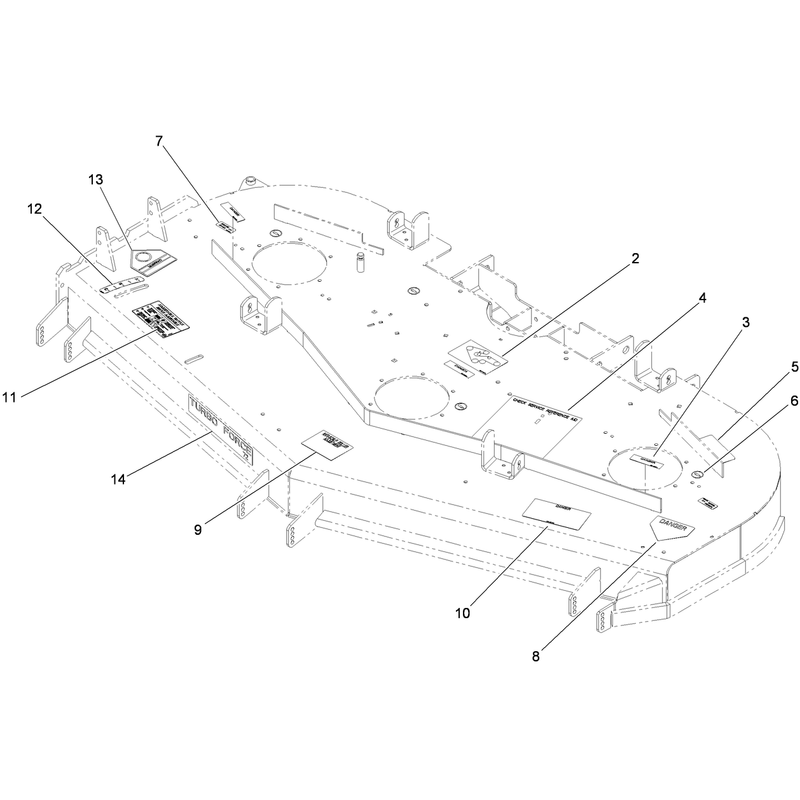 Deck Decal Assembly No 117-3859