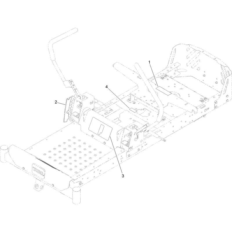 Speed Control Decal, HOC Decal  and Service Decal Assembly