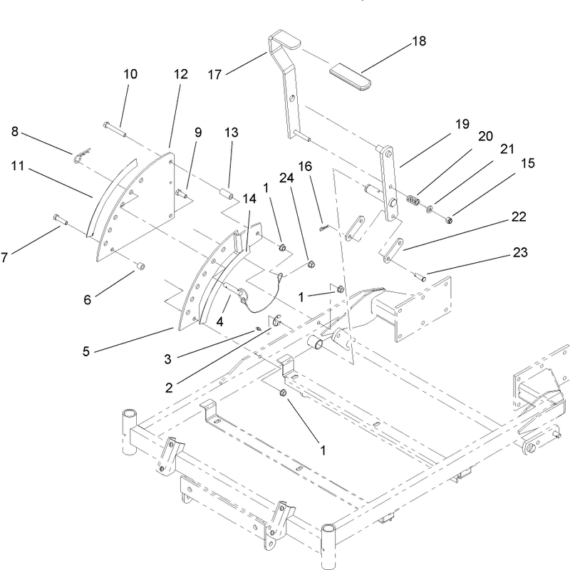 Height-of-Cut Handle and Plate Assembly